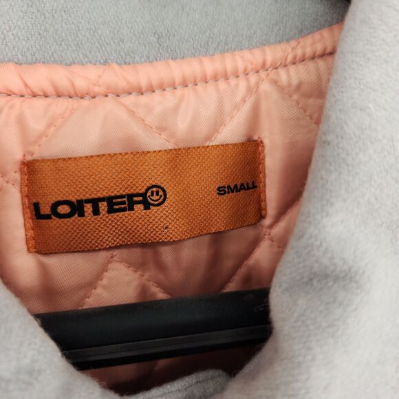 Loiter Flower Varsity Jacket Adult Small Human Race Streetwear - Picture 5 of 13